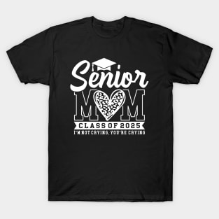 Senior Mom Class of 2025 Heart Mom T-Shirt